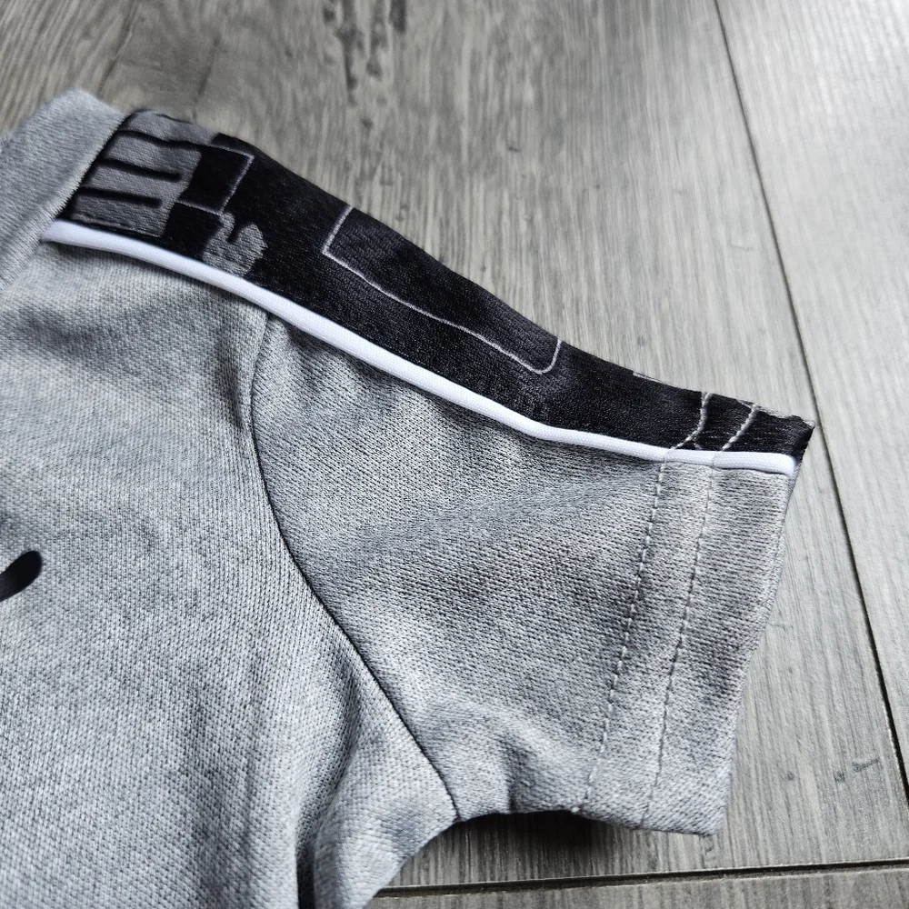 Puma Kids Short Set - Gray and Black - Size 0-3M - Picture 4 of 5